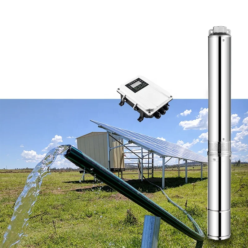 Dc Solar Submersible Pump 2 Hp 1500w Solar Power Deep Well Pump For Agricultural Buy 3808