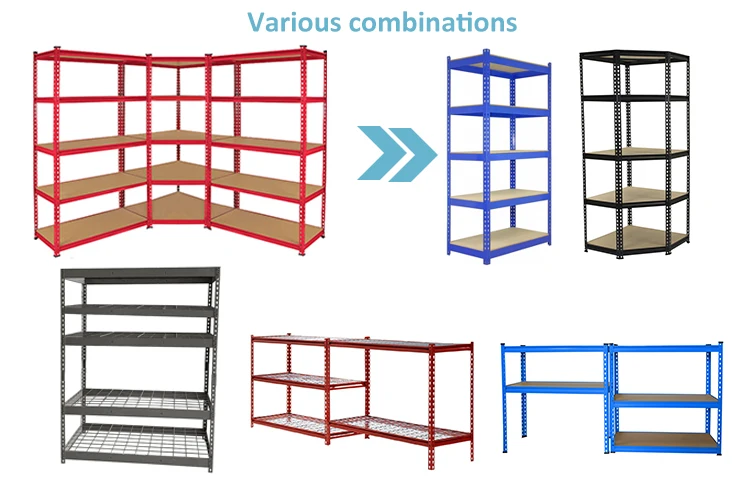 1.8m Metal Shelving Unit 5 Tier Industrial Heavy Duty Racking Garage ...