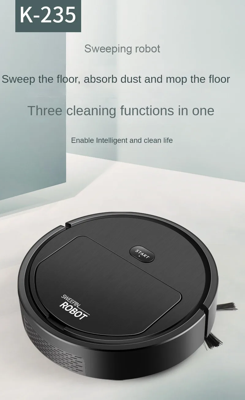 23cm New Household Intelligent Floor Vacuum Cleaner Robot Automatic 