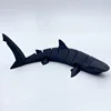 22cm long black shark