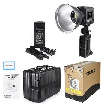 YONGNUO Video LED Light YNLUX100 100W 3200K-5600K Bowens Mount Handheld Outdoor LED Light With Handle Power Adapter product image