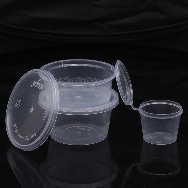 Plastic Sauce Container 1oz Disposable Sauce Condiment Cup With Lids