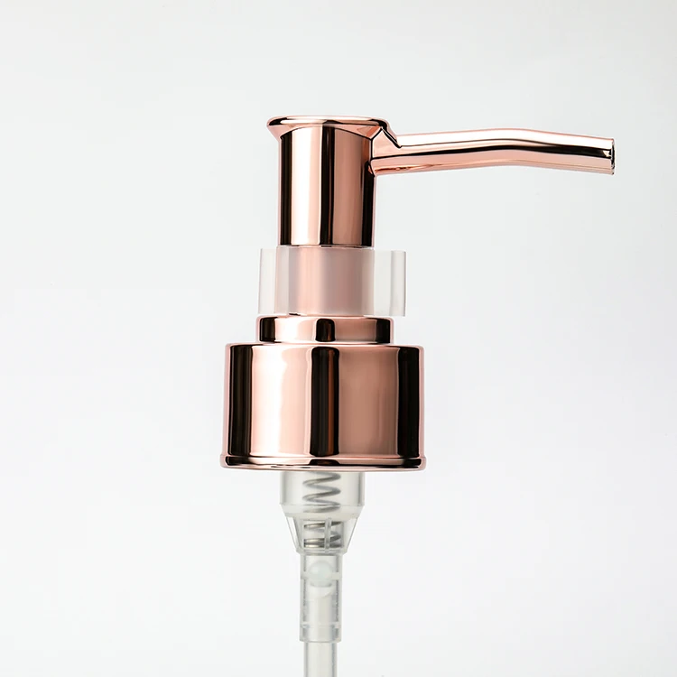 24mm rose gold clip lotion pump dispenser sprayer head/plastic aluminum lotion pumps dispenser 24/41