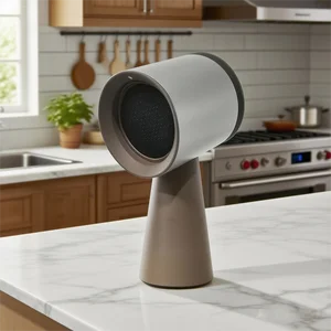 High Quality Abs Household Round Mini Portable Freestanding Desktop Kitchen Hood Exhaust Fan