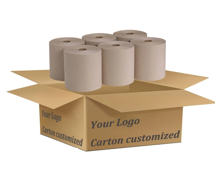 Commercial Hardwound Kraft Paper Towel Rolls For Hand Drying /clean Up