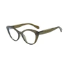 Pellicola anti luce blu con cornice verde C14