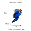 Blue diver camera