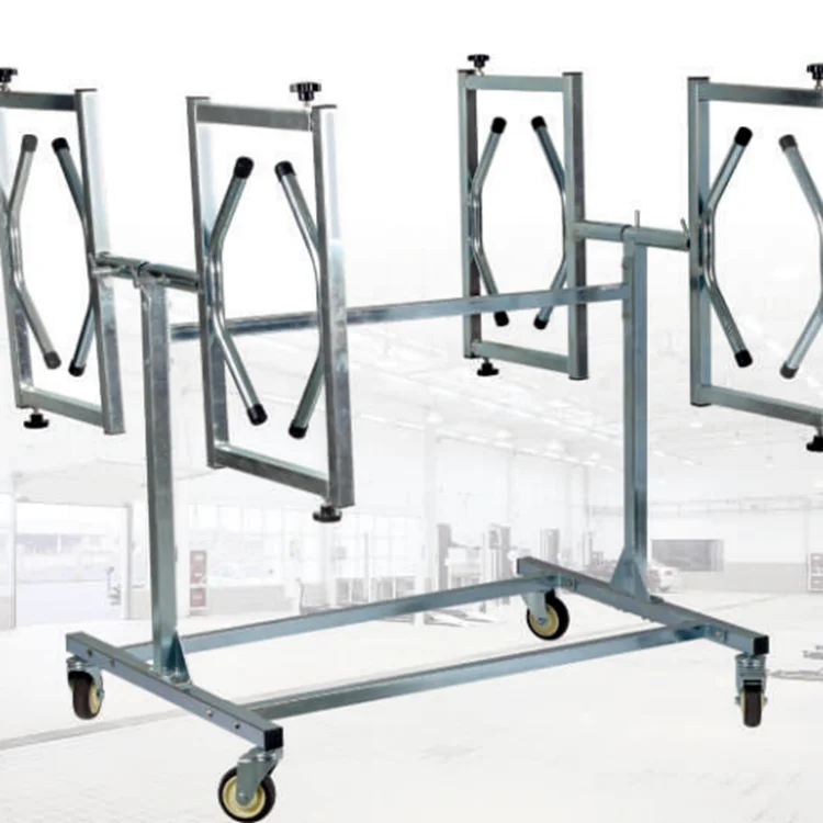 Adjustable Auto Multi -functional Bodyshop Tools Spray Paint Panel Stand Rotating Car Parts Repair Painting Stands