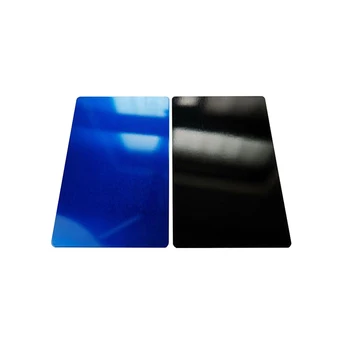 100Pcs Blue Metal Business Card Blanks Laser Engraving Aluminum Sheet One  Color