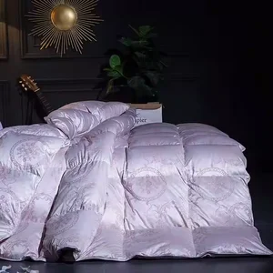 2026 New Customizable Luxury 5 Star Hotel Gold Color Duvet Core Super Soft Quilted Goose Down Filling Duvet Quilt