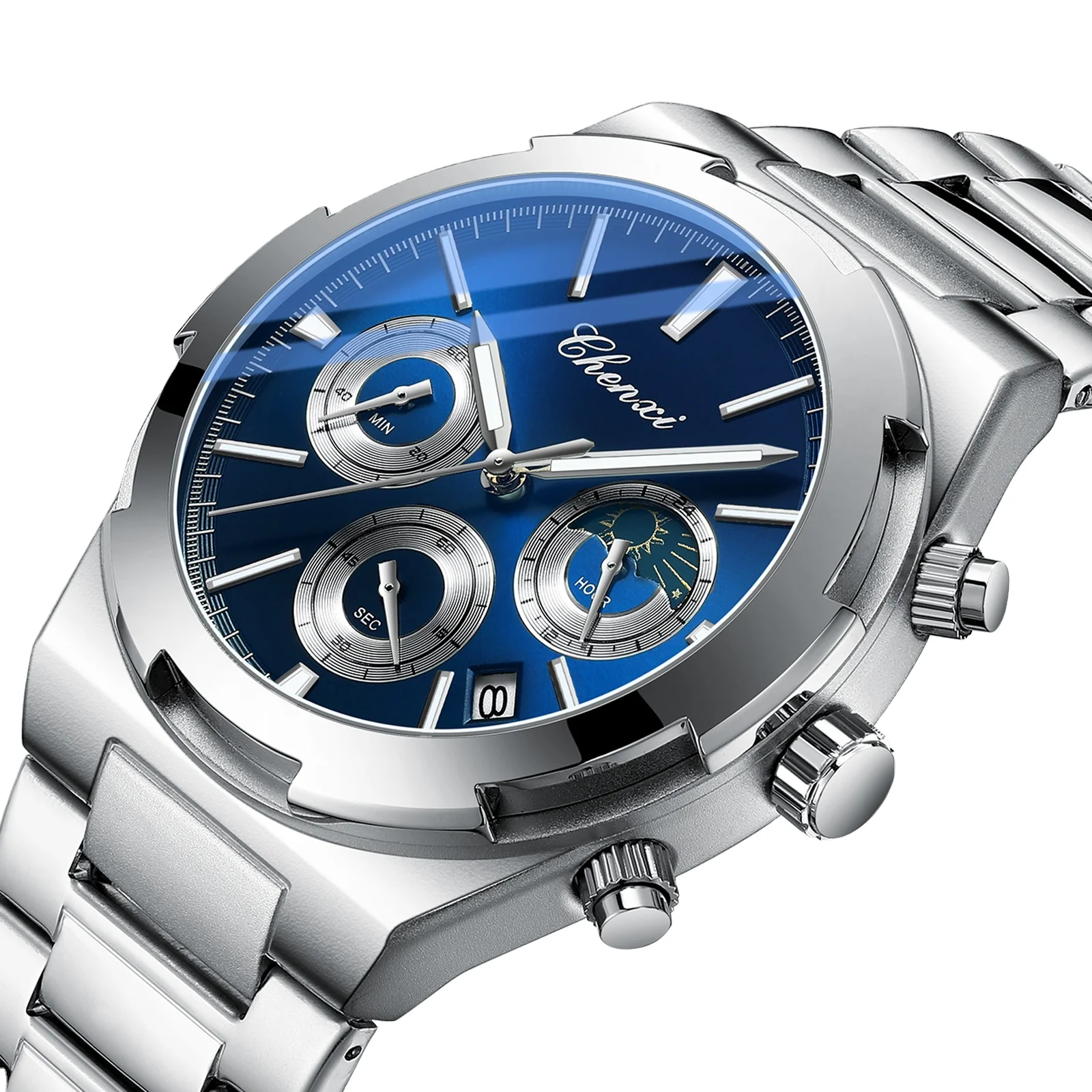 2024 New CHENXI 956 Men's Luxury Waterproof Chronograph Watch