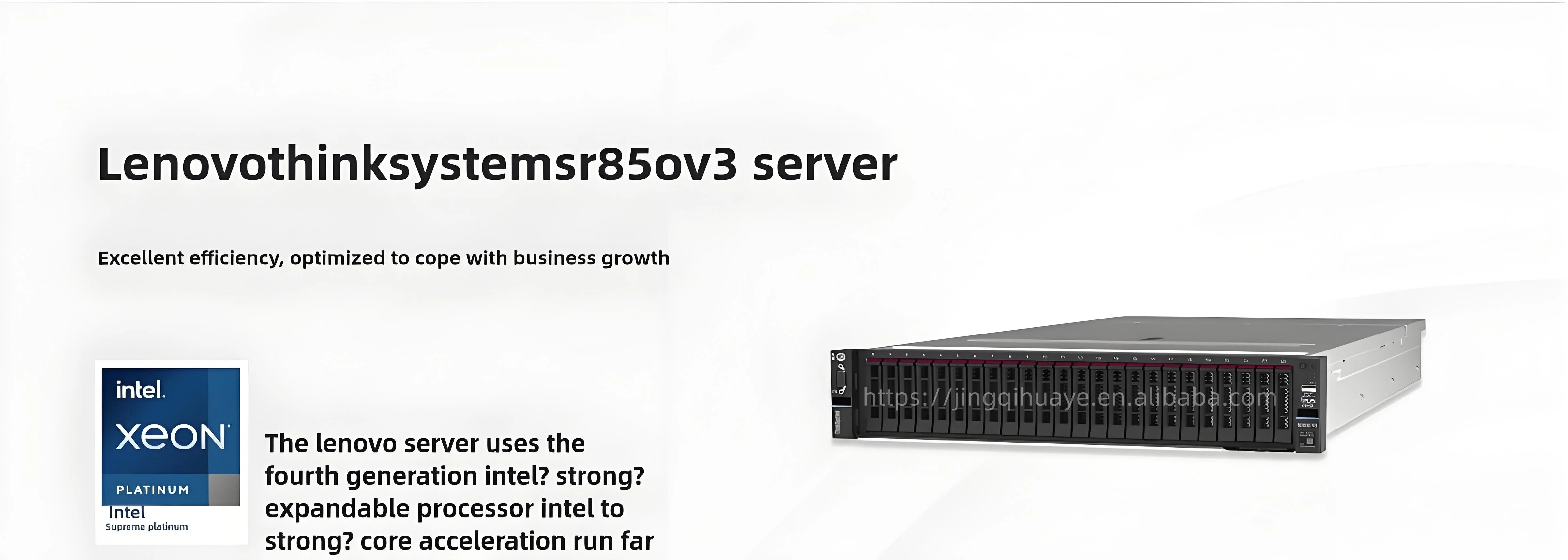 Lenovo ThinkSystem SR850 V3 4U Mission-Critical Server 4x Intel Xeon Gen5 16TB DDR5 24x EDSFF Hot-Swap 4x Dual-Wide GPU