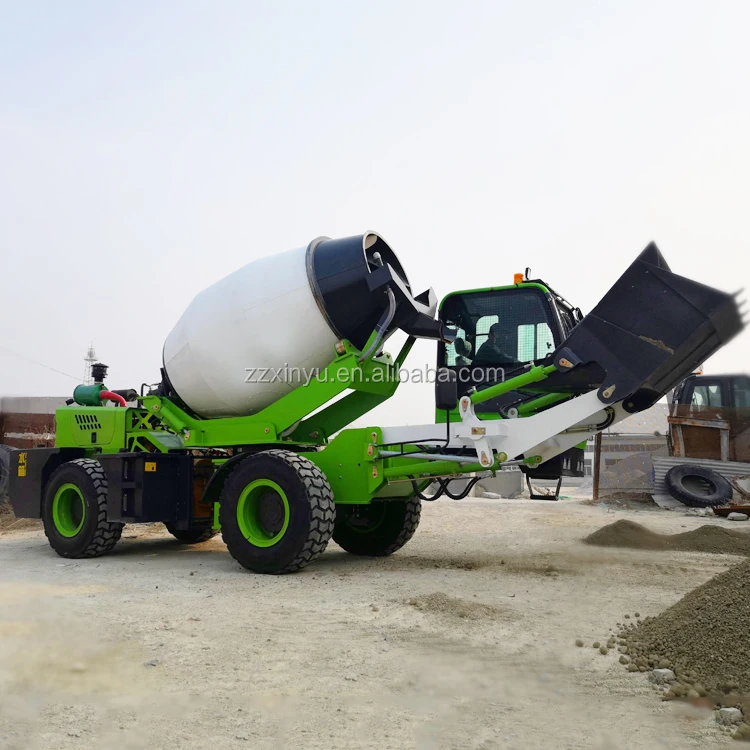 Low Price Portable Self Loading Concrete Mixer Self Propelled RMC Running Mixers