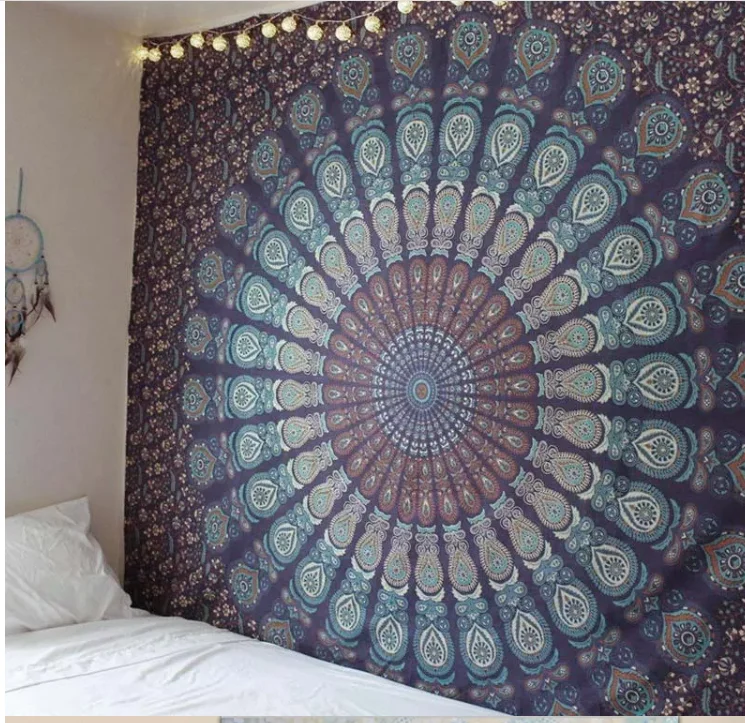 Tapestries Indian Mandala Tapestry Wall Hanging Blanket Sandy