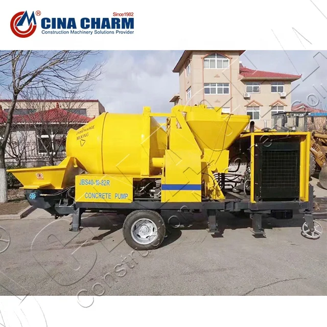Mobile Portable Concrete Mixer Pump For Construction Machinery Buy Concrete Pump Mixer