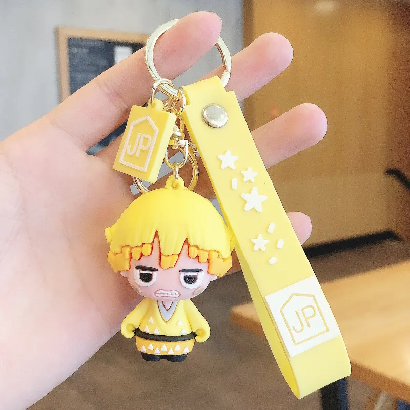 K-ON Yellow hair girl silica gel key chain gift ornament anime manga 