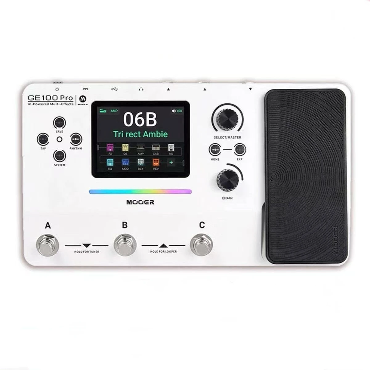MOOER GE100 Pro AI-Powered Multi-Effects Processor/Pedal Guitar