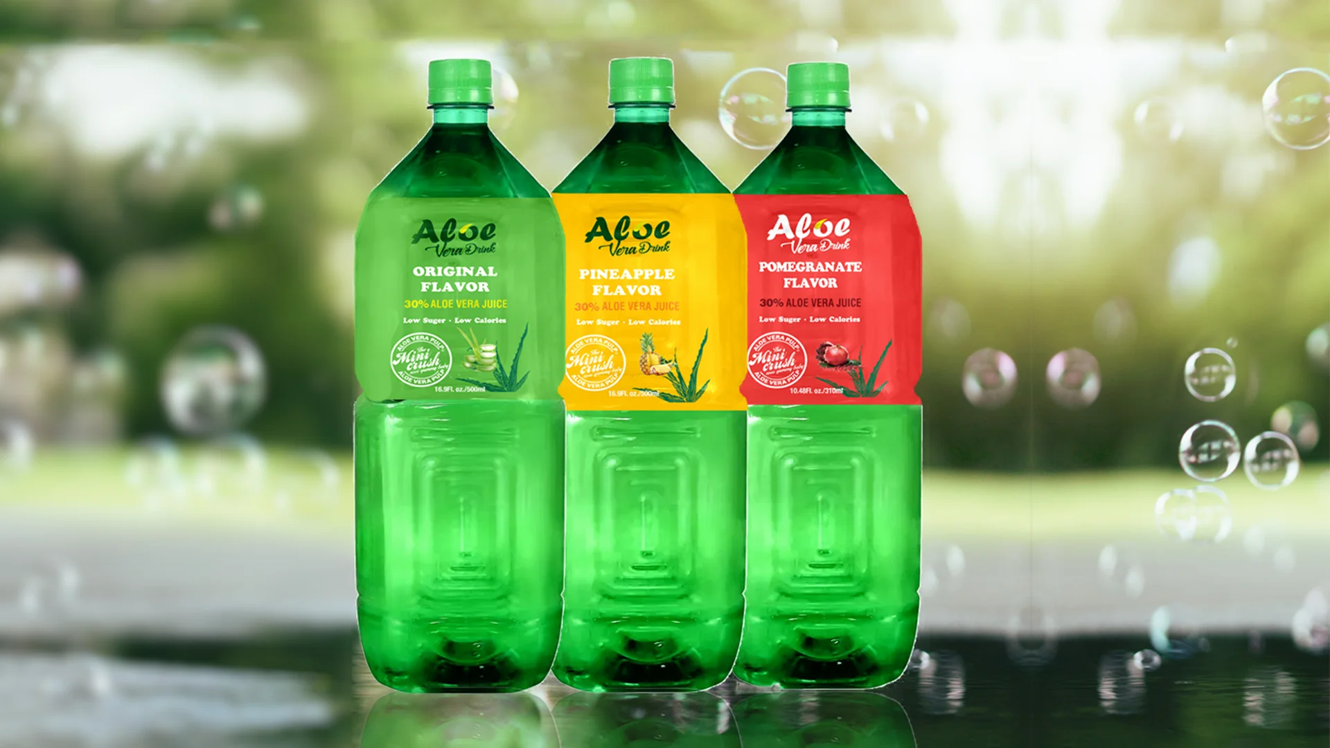 Assorted Fruit Juice Aloe Vera Drinks - 500ml 30% Premium