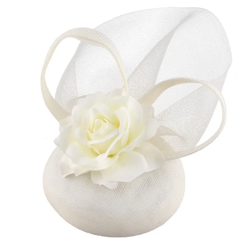 4517 Sinamay Fascinator Pillbox Hats For Women Wedding Tea Party Mesh FADVES Fascinators Pillbox Hat Weddings Women Straw Fedora  main image 4