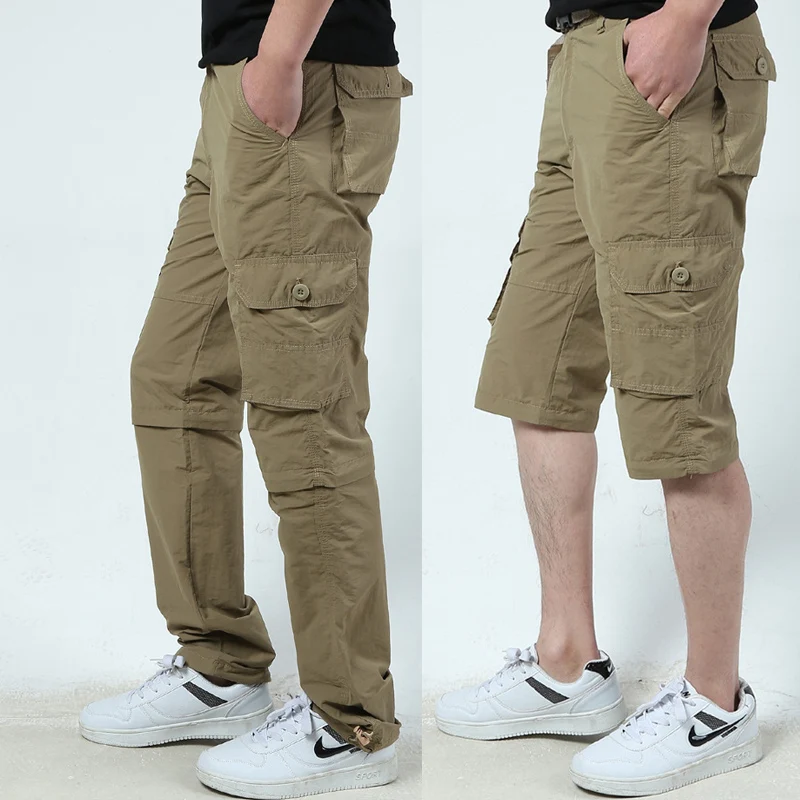 2023 Hot Sale Outdoor Detachable Two-section Cargo Pants Men
