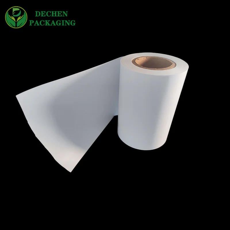 Mg Kraft Pe Coated Roll Coil White For Food Packing Material Coffe Sugar Salt Pepper Wrapping Paper