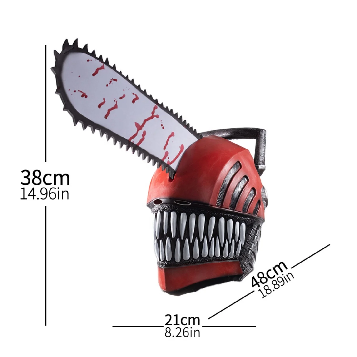 What is Chainsaw Man Denji Cosplay Mask Anime Denji Pochita Cosplay Latex  Mask Halloween Party Props for Adult