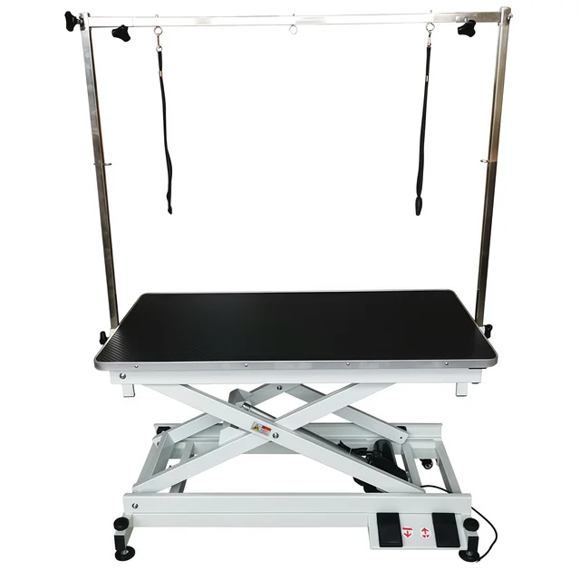 Electric Lifting Hydraulic Table Dog Stainless Steel Pet Operating Table Large Size Pet Grooming Table