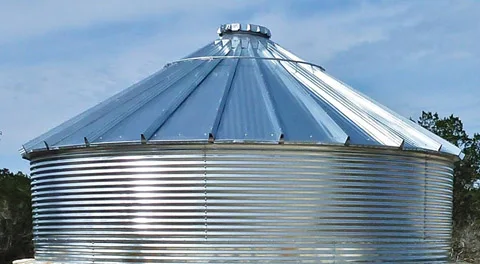 Modular Round Corrugated Steel Water Tank Rainwater Collection Fire ...