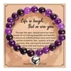 Purple jade heart-shaped card 01