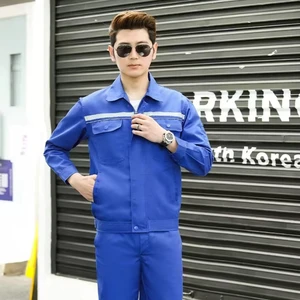 Men's Women's Anti-Static Reflective Safety Work Coverall High Protection Industrial Polyester Cotton Suit for Optimal Workwear