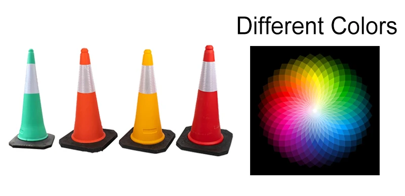 75cm low price traffic safety cones with reflective collars durable rubber red construction cones for home road parking use-5