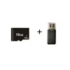 Carte mémoire noire 16G TF + lecteur de carte