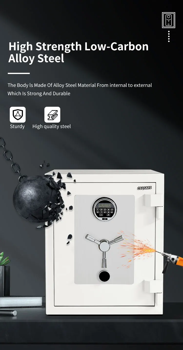 CEQSAFE Security Caja Fuerte Home Metal Fire Proof Safe Box Money Fireproof Safes manufacture