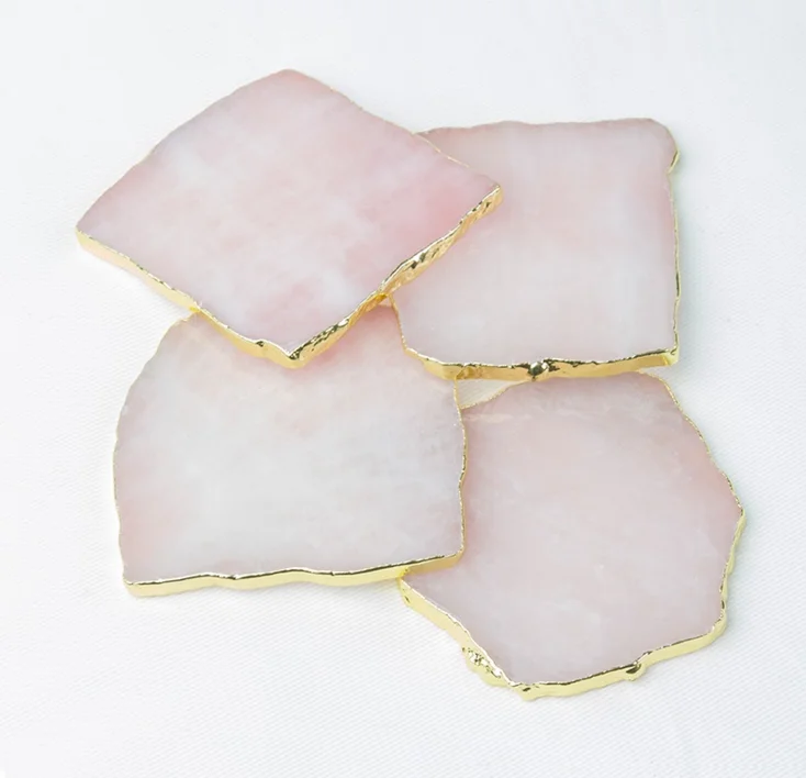 Полудрагоценный камень Хрустальная подставка для чашки с аметистом