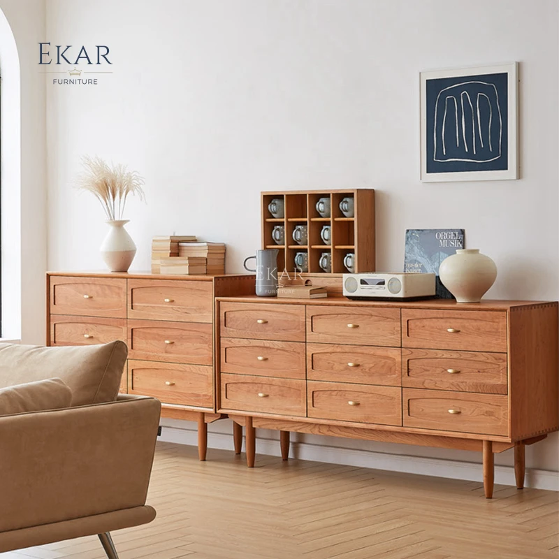 product ekar furniture wholesale wooden chest of drawers large wooden living room 9 drawer chest-60