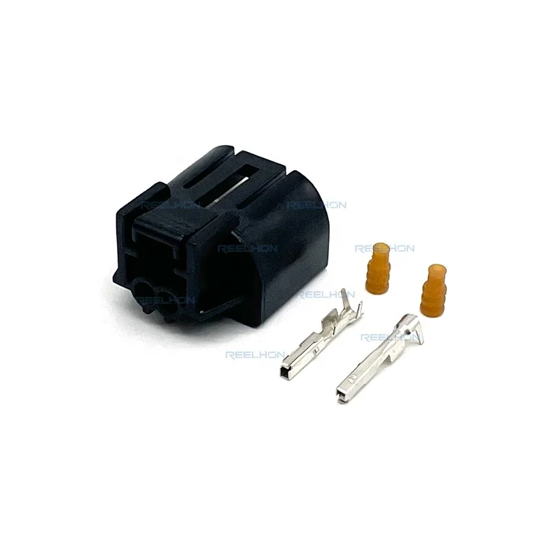 2-Pin Socket Auto Connector Terminal Air Conditioner Compressor Solenoid Valve Plug Wire Harness Model MG644111