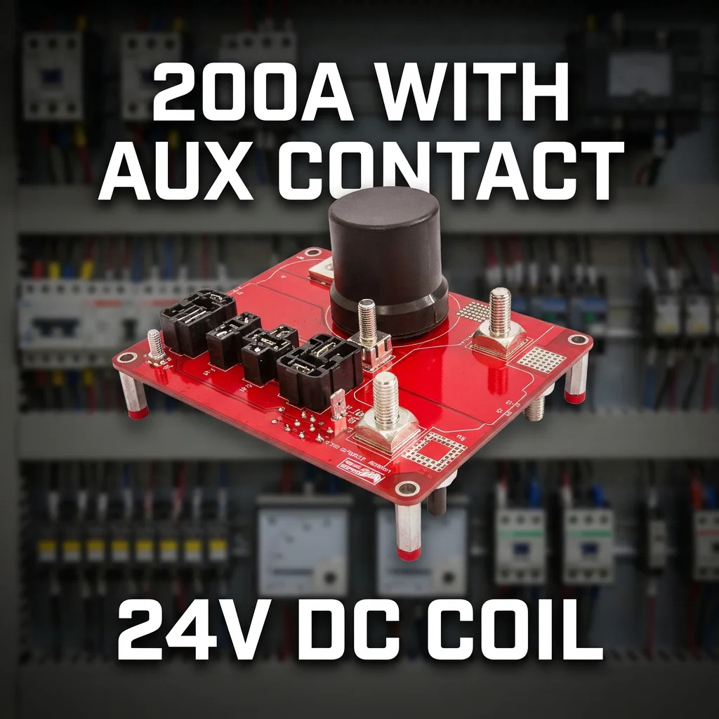 GV124CPC สำหรับคอนแทคเตอร์กระแสตรงของ Sensata-Gigavac รุ่น DC Contactor Aux กระแสขดลวด 280mA แรงดัน 24V แบบเฟสเดียว ติดตั้งบนโครงเครื่อง (Chassis Mount) สำหรับระบบ EV และระบบจัดเก็บพลังงาน ขายส่ง จัดส่งรวดเร็ว