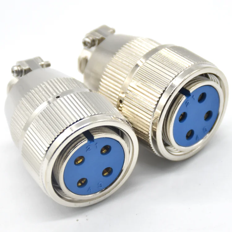 High Temperature Resistant 4-Pin Female Din Connector Glass Sealing Vacuum Hermetic PC Housing by Manufacturer