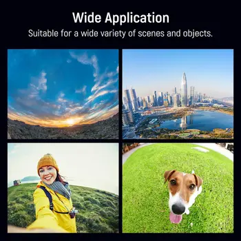 NEEWER 8mm HD Fisheye Lens Phone 220 Wide Angle for 17mm Lens Threaded Backplane Fisheye Lens for Iphone- LS-29 product image