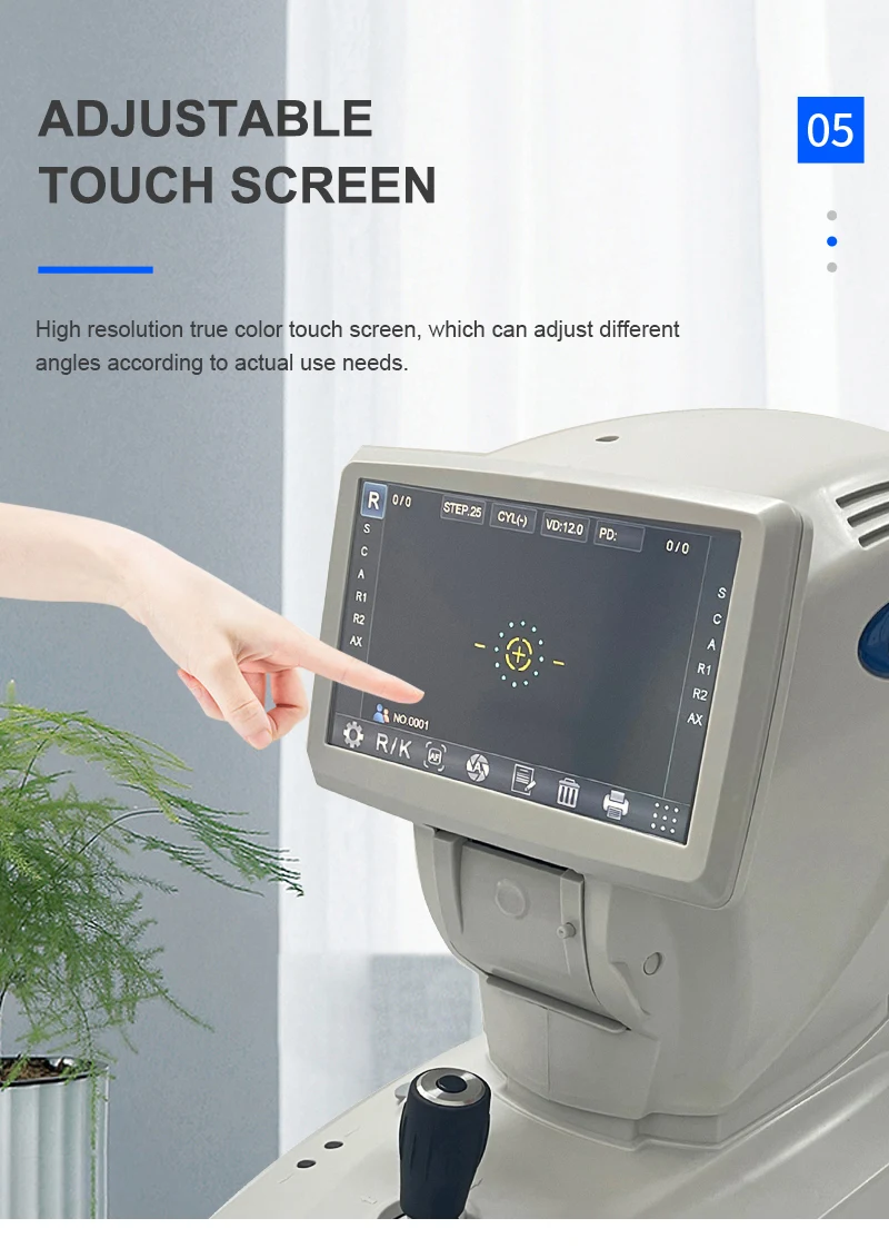 Rightway Brand  2023 New Product 9 Inch Auto Refractometer RK-800 Auto Refractometer With Keratometer