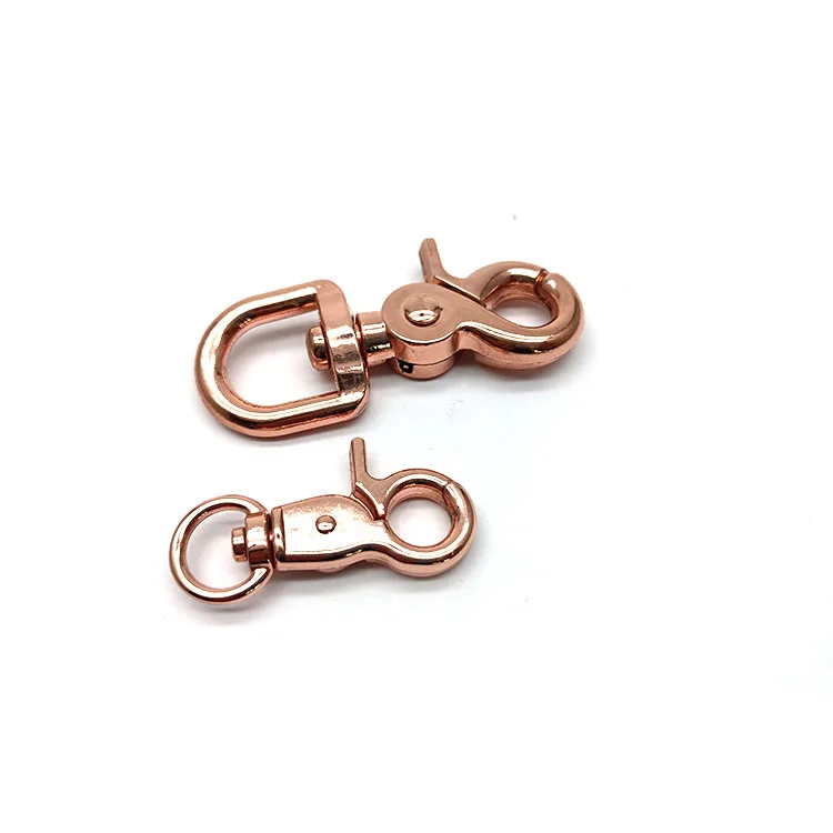 Bag Hardware Luggage Accessory Clip Hook Metal Zinc Alloy Round Eye Swivel Snap Trigger Custom Bag Hardware