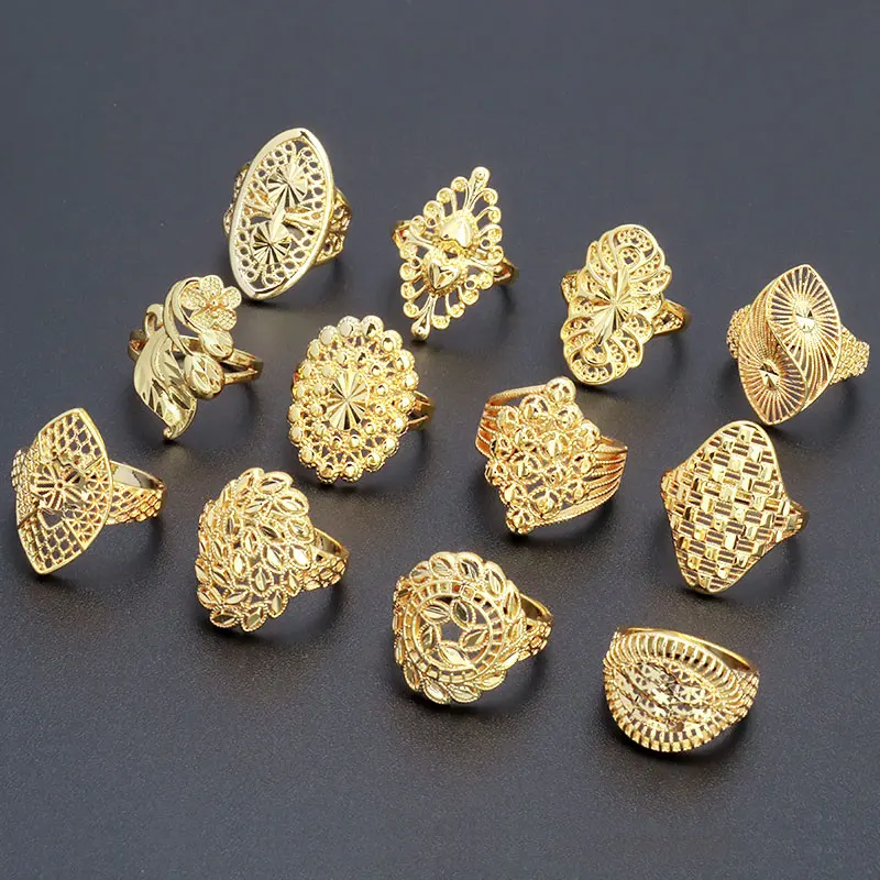 24K Solid Yellow Gold Women Design Adjustable Ring Band 3.8 Grams – Royal  Venture Elite Inc