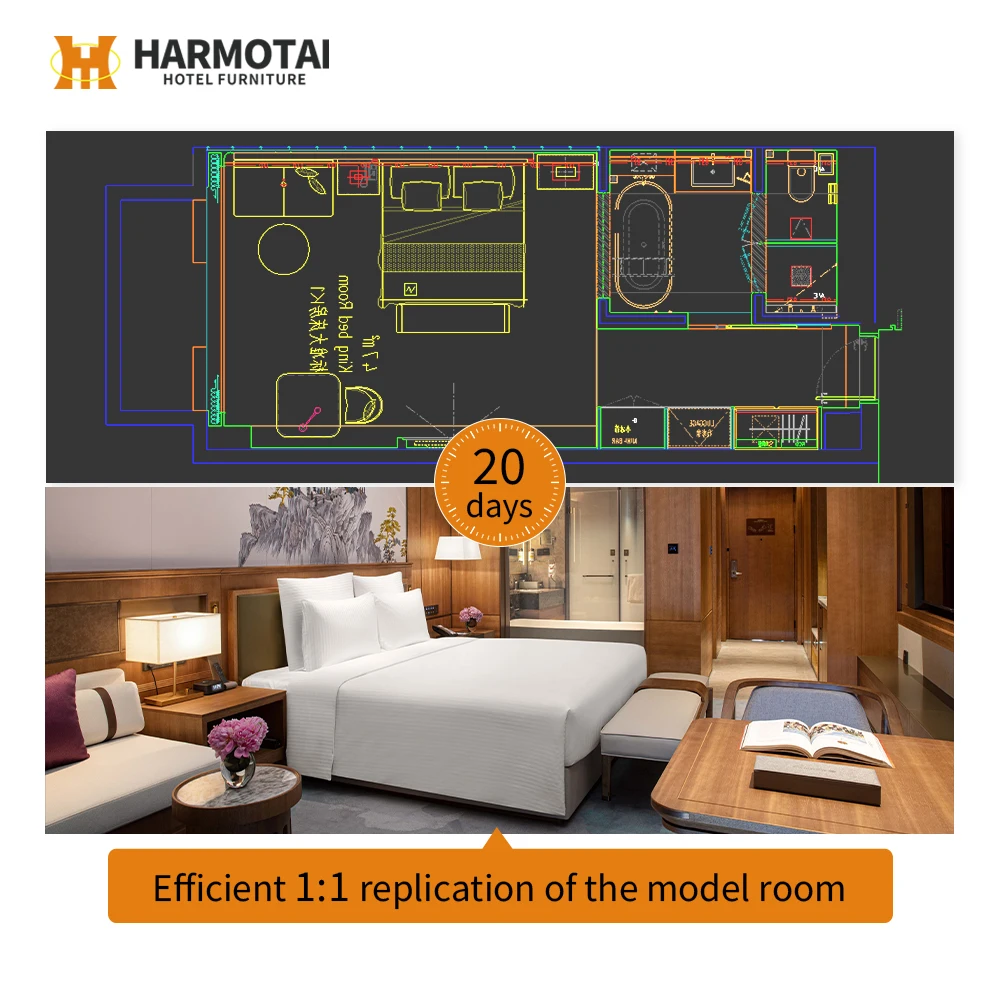Modern Luxury Design Hotel Furniture Set Hotel Bedroom Furniture Sets Supplier King Size Bedroom Hotel Room Furniture