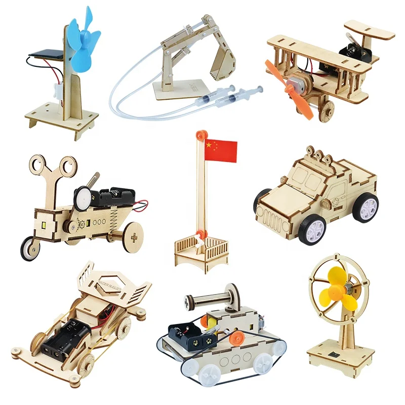 Kits de Juguetes de Madera para Ensamblar, Rompecabezas de Vehículos,  Engranajes, Ruedas y Engranajes Planetarios, Juguetes Educativos STEM para  Niños