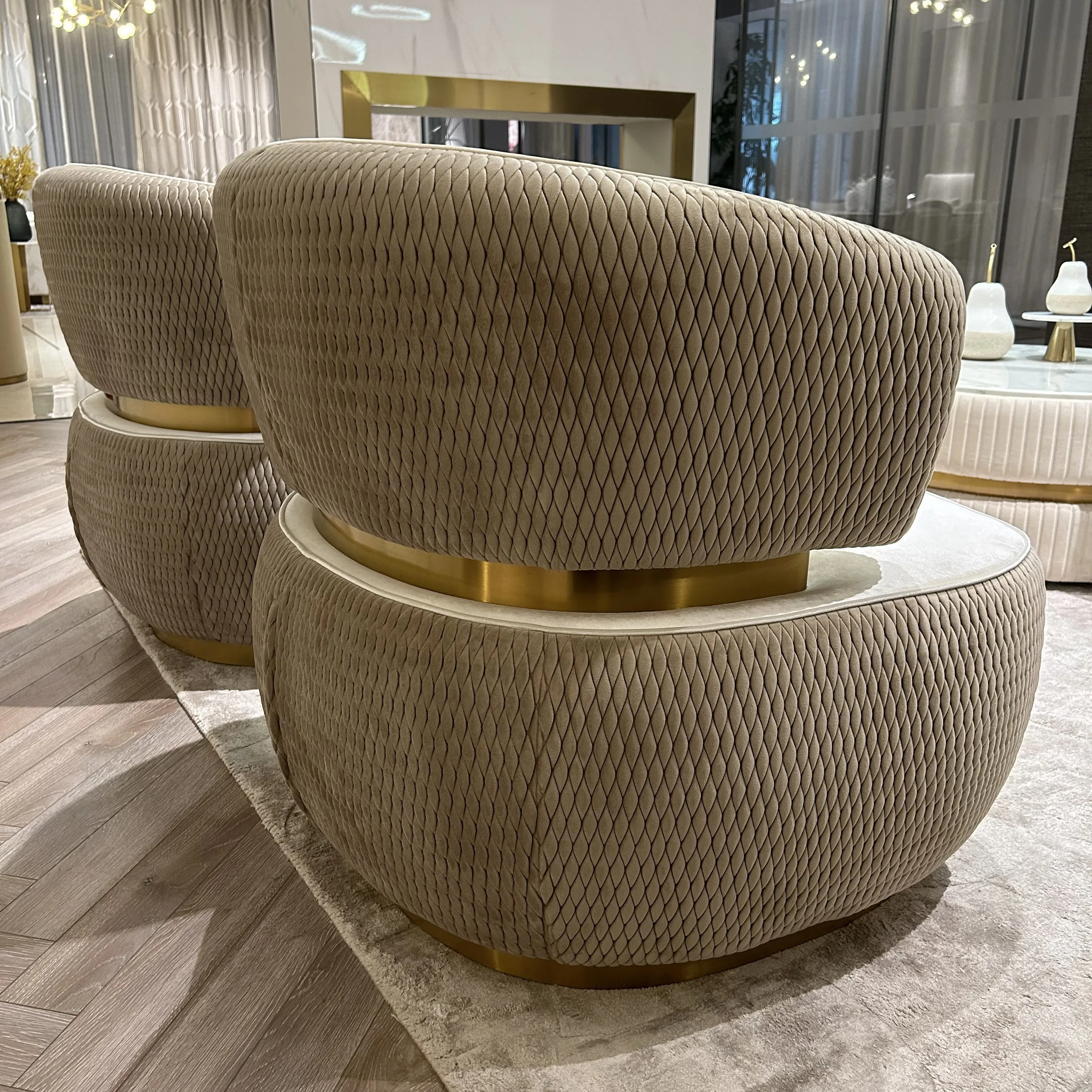 Zhida Sitting Room Italian Style Home Furniture Luxury Design Velvet 1 ...