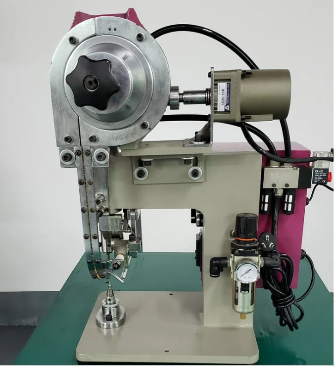 Automatic Press Manual Eyelet Punching Machine for Shoes Belt Handbag Garment