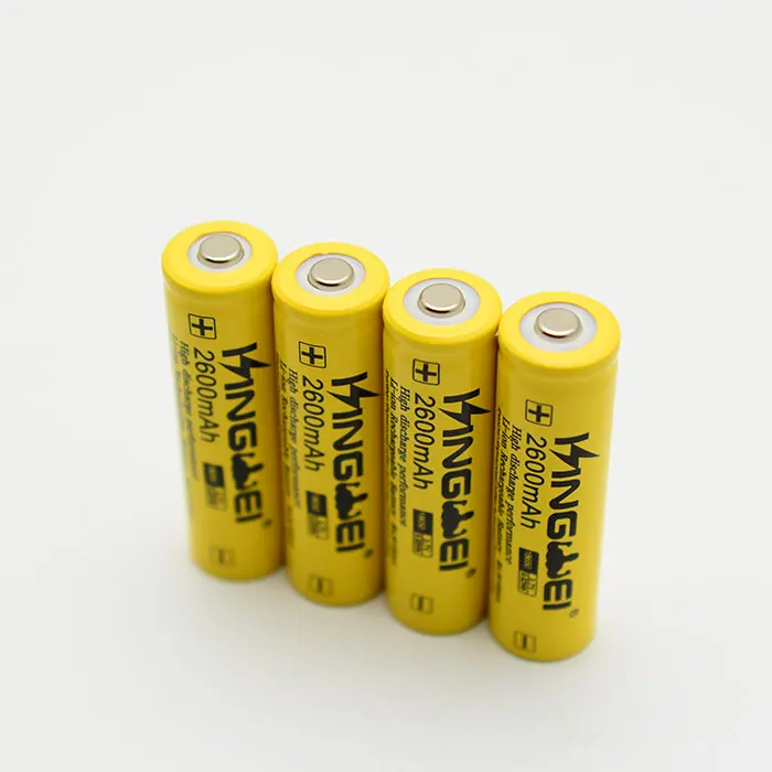 3.7v充電式リチウムイオン販売代理店18650 2600mah kingwei電池