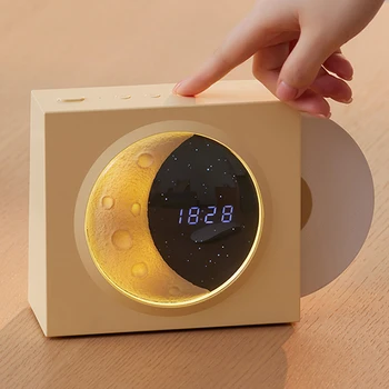 Viewtec  Retro Speaker with CD Disk Rolling  Decoration,MoonStar lighting  with time display