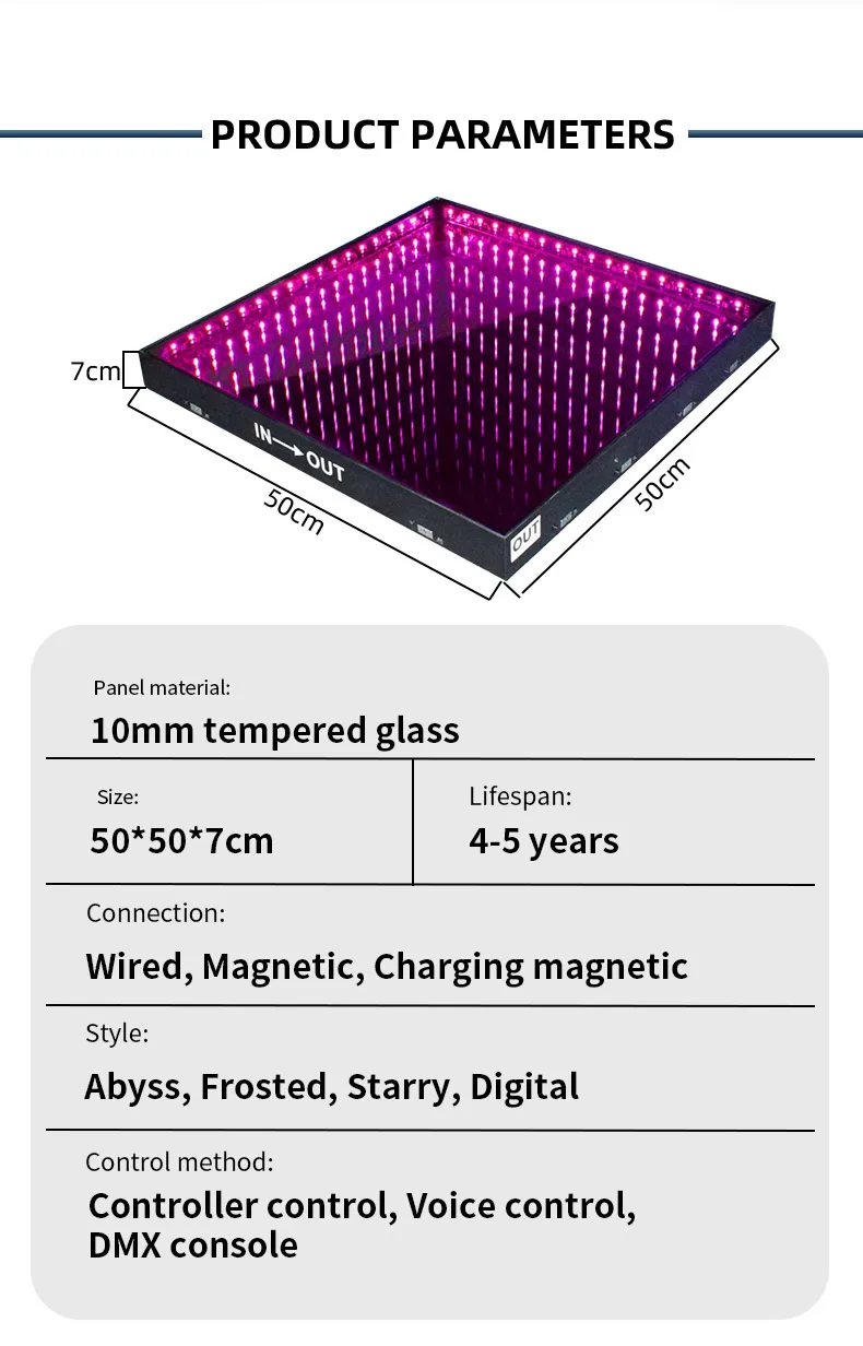 Dance Floor By Touch Sensitive Black And White Checkered Round