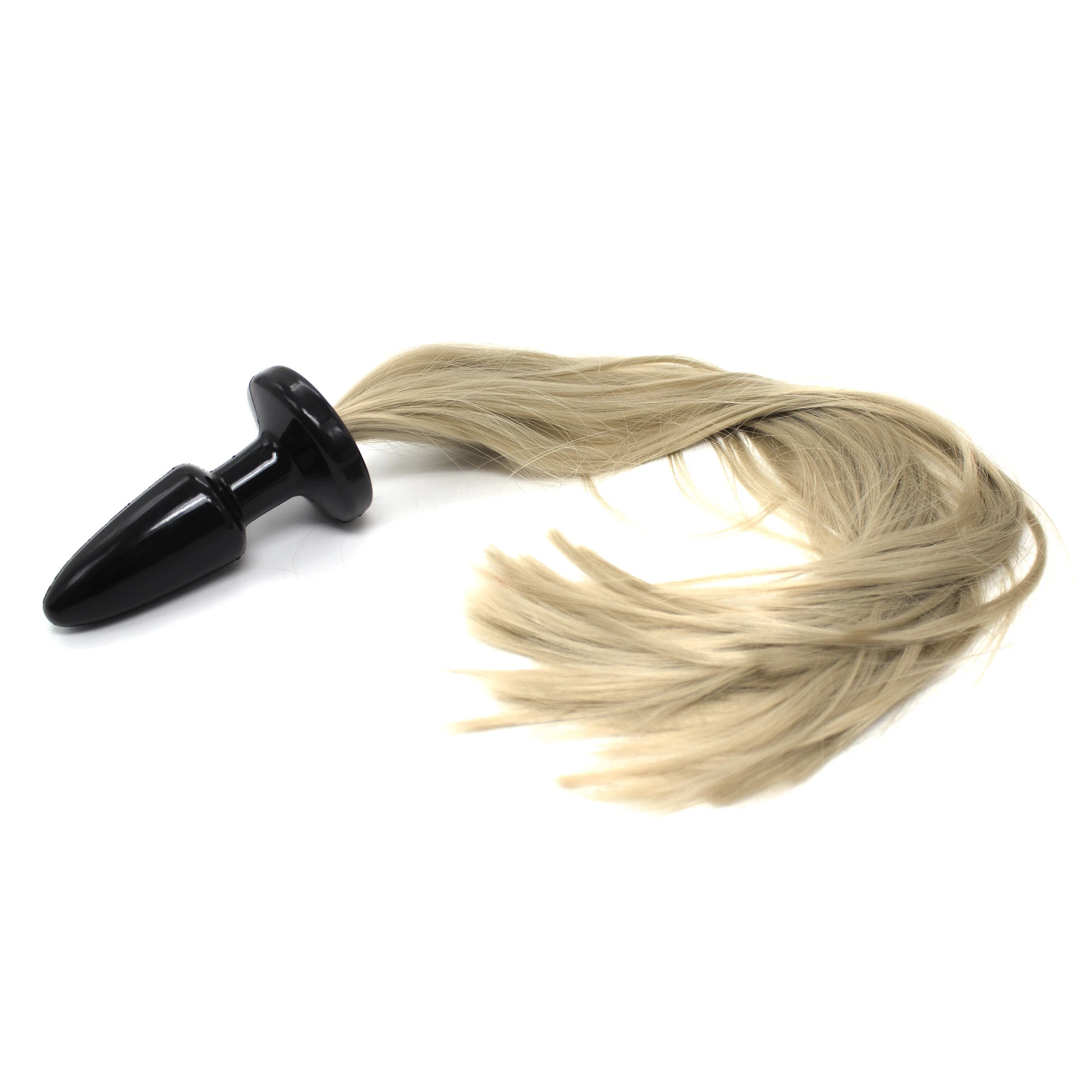 ponytail anal plug Glass Plug with Removable Pony Tails – As You Like It main image 1